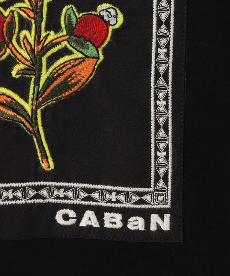 CABaN「CABaN スビンコットン ビンテージフラワーエンブロイダリーTシャツ」|Tシャツ・カットソー|
