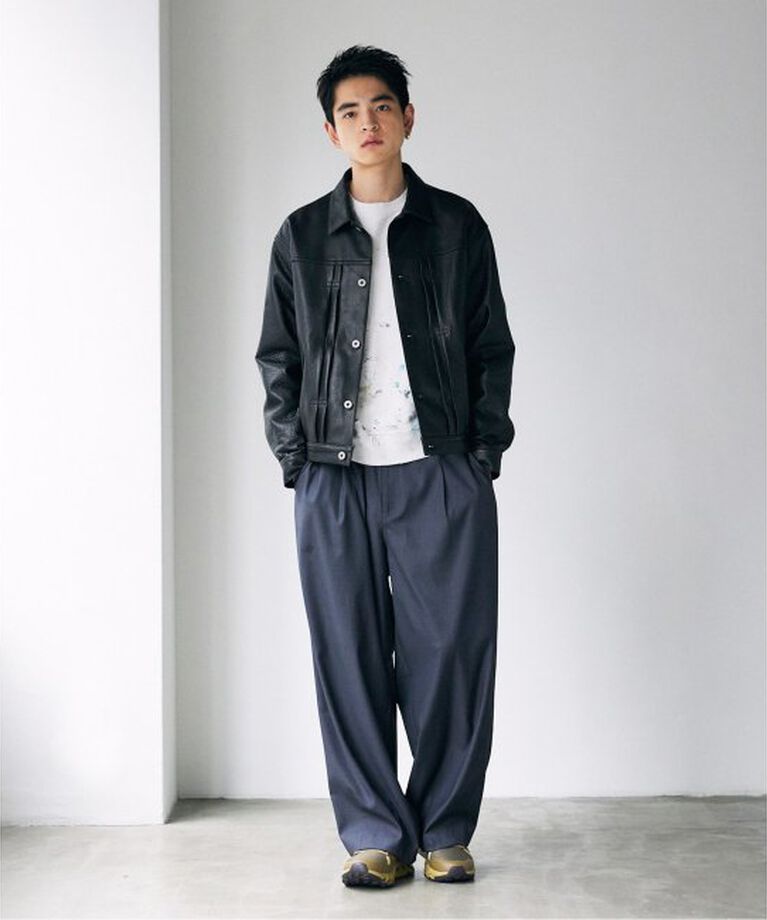 JOURNAL STANDARD「NZ ラムレザー トラッカージャケット」|ライダースジャケット|
