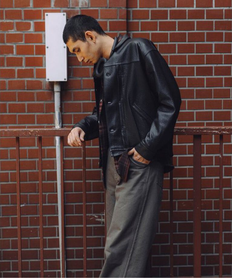 JOURNAL STANDARD「NZ ラムレザー トラッカージャケット」|ライダースジャケット|