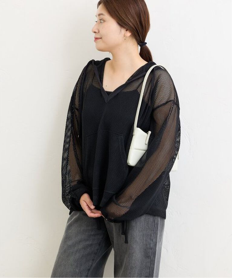 JOURNAL STANDARD「《追加》メッシュフーディ」|Tシャツ・カットソー|ブラック