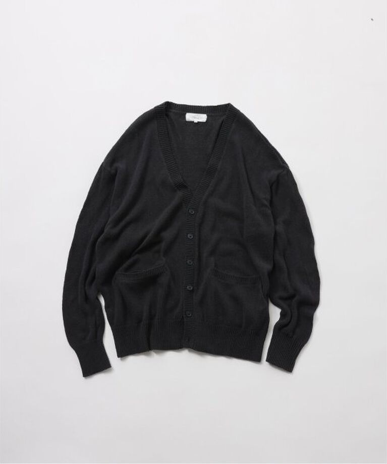 JOURNAL STANDARD「【FOLL / フォル】silk twisted cardigan」|カーディガン|ネイビー