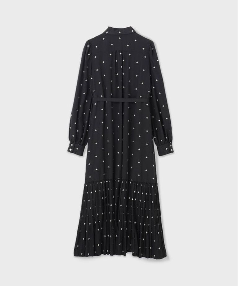 GRACE CONTINENTAL「ベルト付刺繍ロングワンピース」|ワンピース|