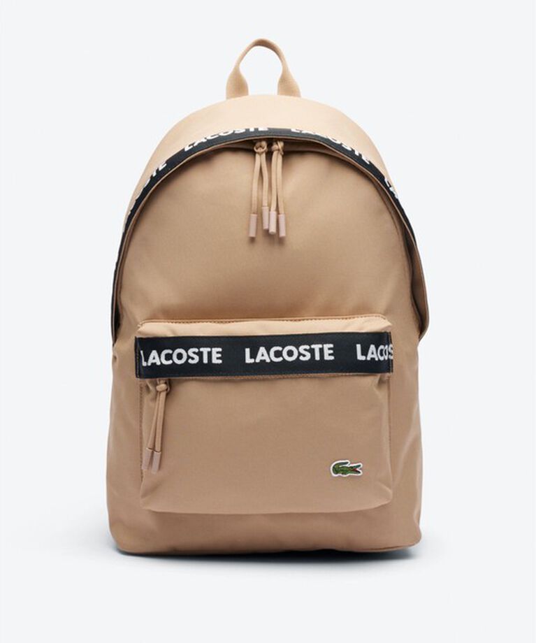 LACOSTE「ネオクロコ ロゴデイパック / バックパック / リュックサック」|リュック|ベージュ