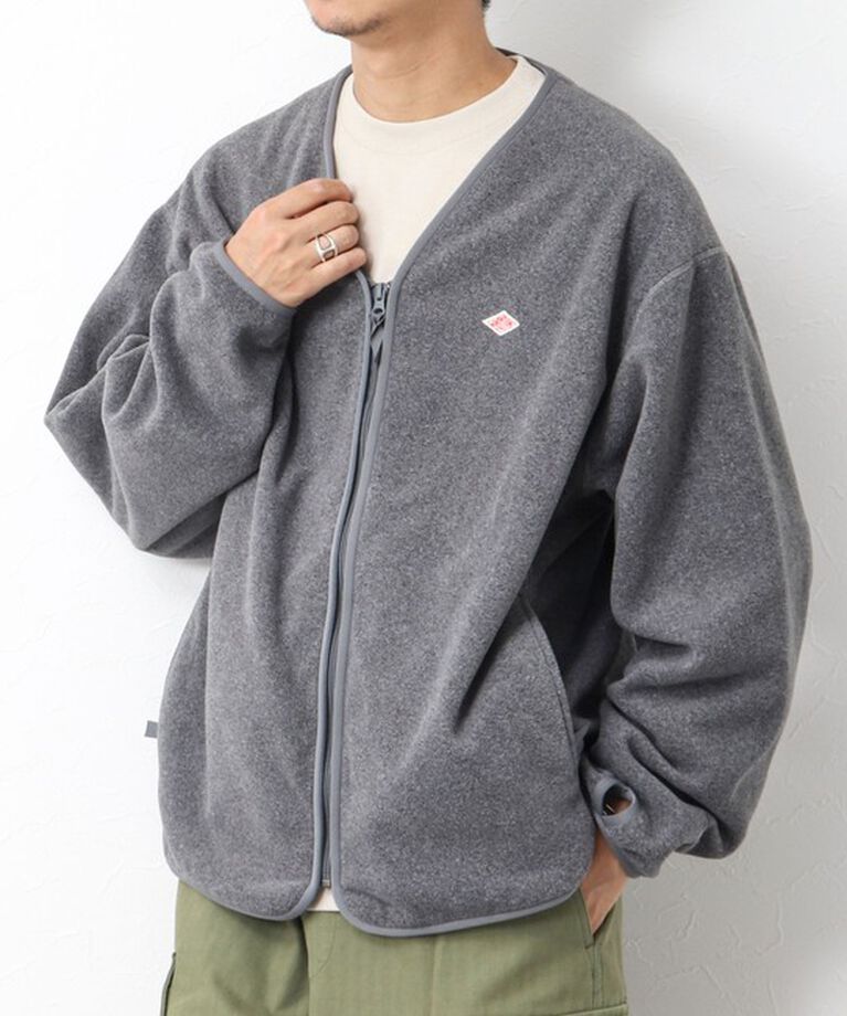 NOLLEY'S goodman「【DANTON/ダントン】ポーラテック フリースジップジャケット 24AW」|ブルゾン・スタジャン|ミディアムグレー