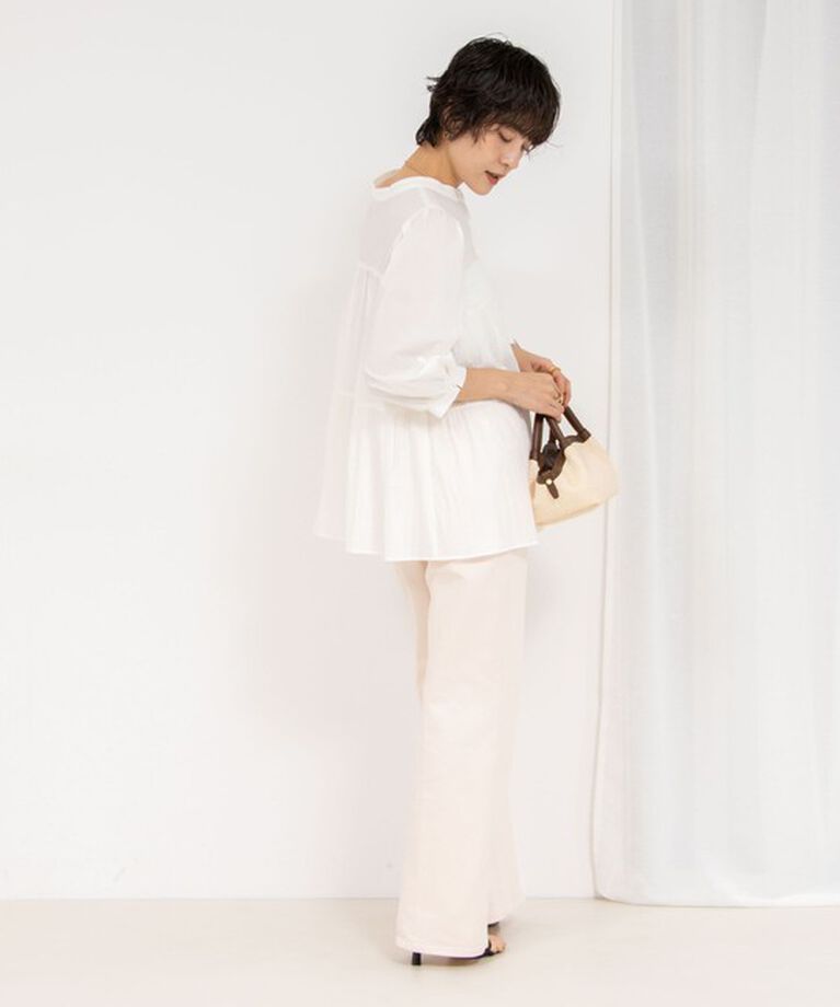 Rie Miller「【RM denim】センタープレスハイウエストデニム」|デニム|