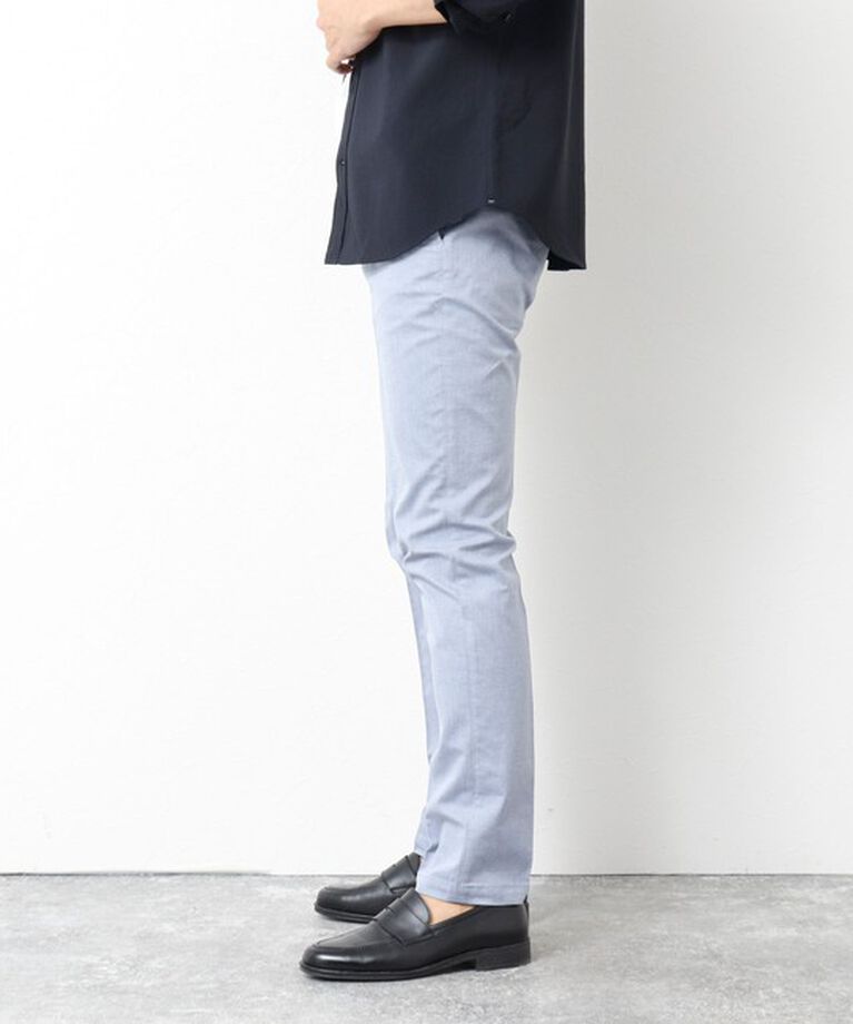 NOLLEY'S goodman「《ビジカジ対応》綿麻COOLMAX スリムフィットパンツ 25SS」|チノ|