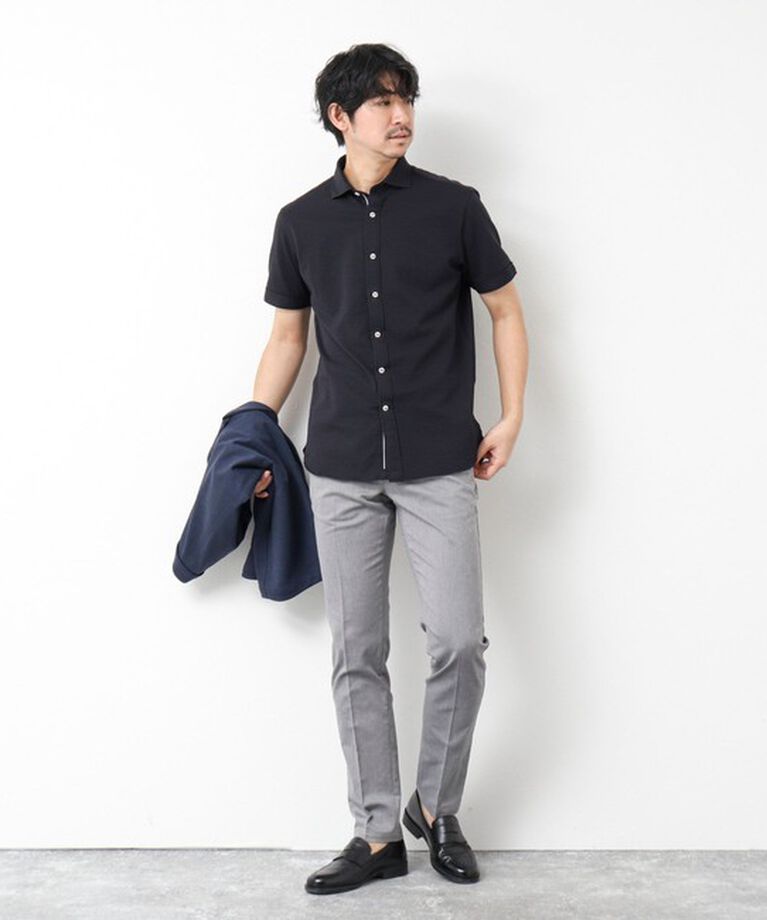 NOLLEY'S goodman「《ビジカジ対応》綿麻COOLMAX スリムフィットパンツ 25SS」|チノ|
