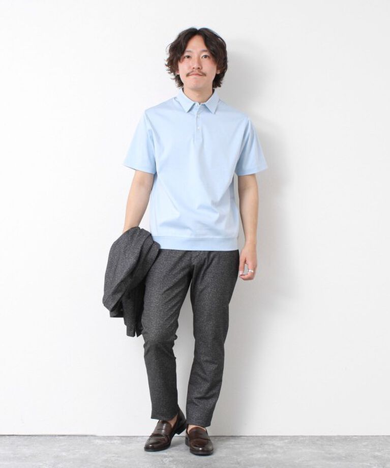 NOLLEY'S goodman「《ビジカジ対応》シルケットスムース ドレスポロ 25SS」|ポロシャツ|