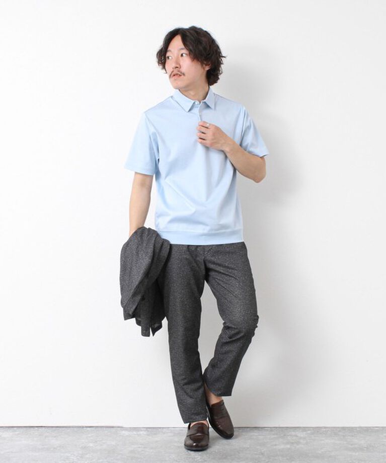 NOLLEY'S goodman「《ビジカジ対応》シルケットスムース ドレスポロ 25SS」|ポロシャツ|