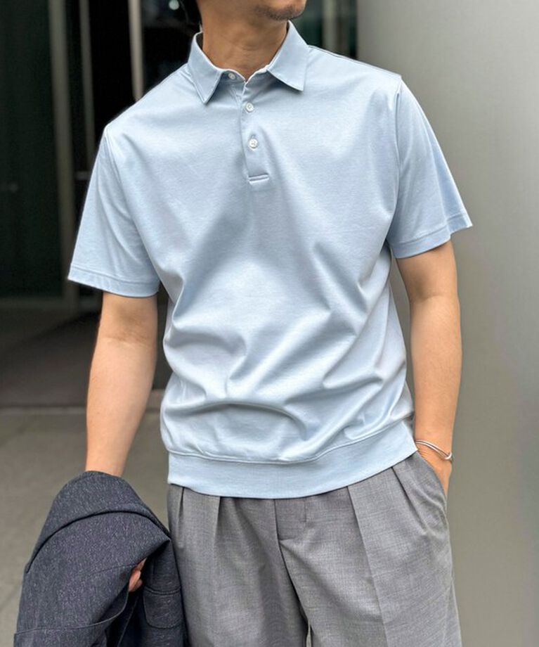 NOLLEY'S goodman「《ビジカジ対応》シルケットスムース ドレスポロ 25SS」|ポロシャツ|
