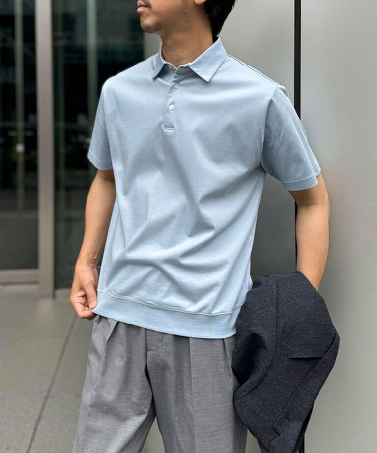 NOLLEY'S goodman「《ビジカジ対応》シルケットスムース ドレスポロ 25SS」|ポロシャツ|