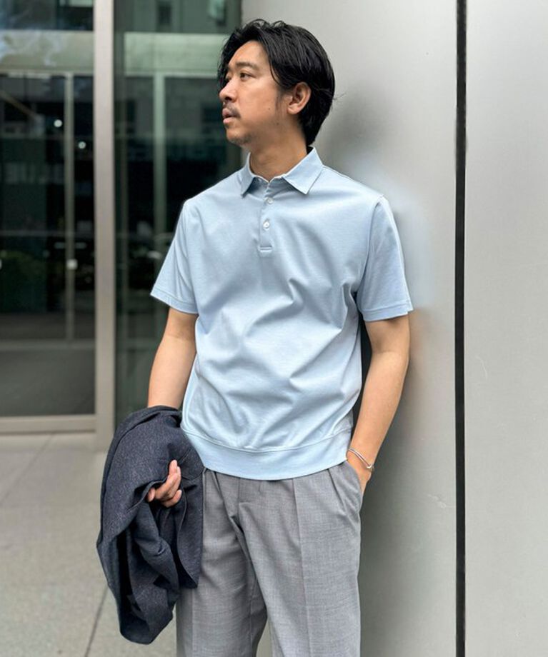 NOLLEY'S goodman「《ビジカジ対応》シルケットスムース ドレスポロ 25SS」|ポロシャツ|