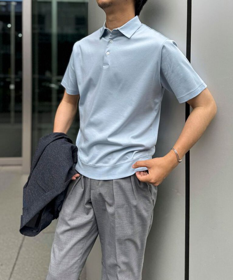NOLLEY'S goodman「《ビジカジ対応》シルケットスムース ドレスポロ 25SS」|ポロシャツ|