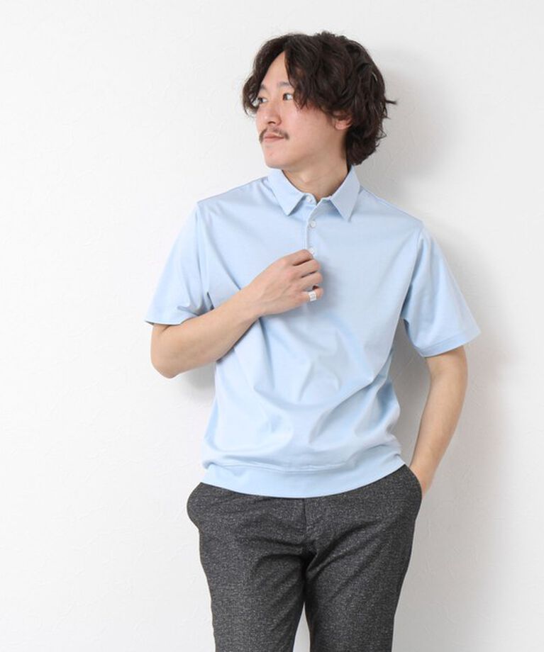 NOLLEY'S goodman「《ビジカジ対応》シルケットスムース ドレスポロ 25SS」|ポロシャツ|
