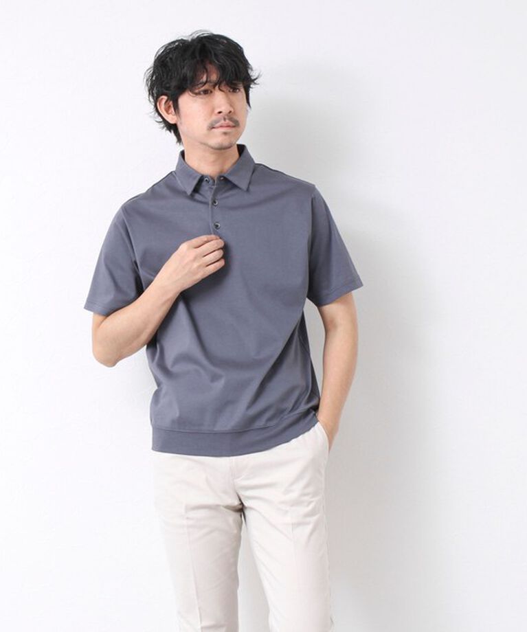 NOLLEY'S goodman「《ビジカジ対応》シルケットスムース ドレスポロ 25SS」|ポロシャツ|