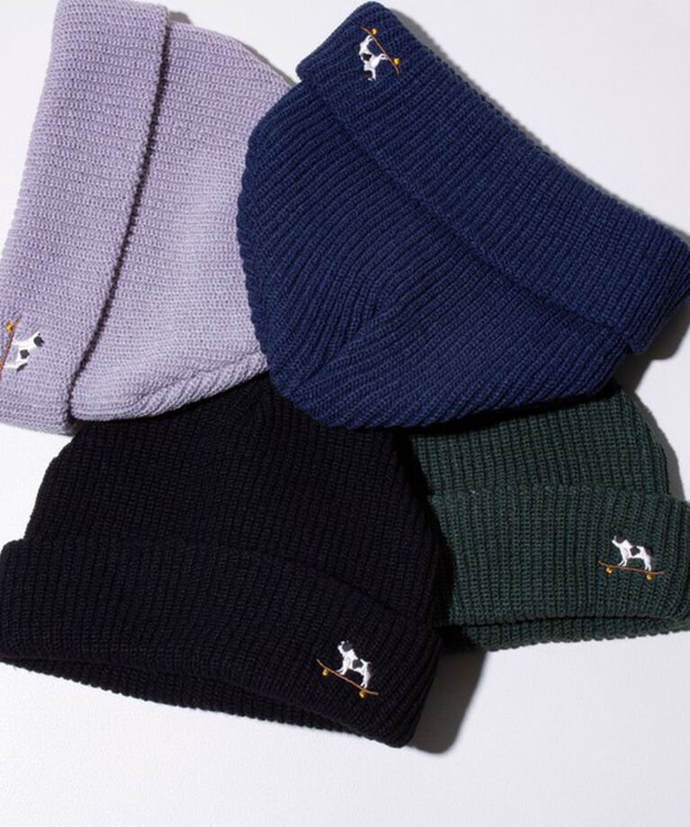 GLOSTER「【GLOSTER/グロスター】フレンチブルドッグ刺繍 ニットワッチ ニット帽」|ニット帽|
