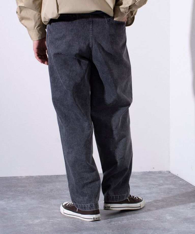 GLOSTER「【GLOSTER/グロスター】デニムツータックトラウザー ワイドパンツ ワイドデニム」|デニム|