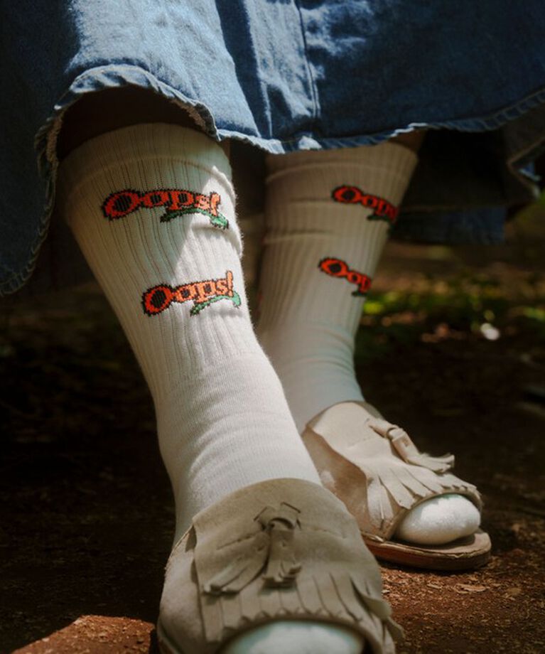GLOSTER「【ROSTER SOX/ロスターソックス】OOPS 靴下 日本製」|ソックス|ホワイト