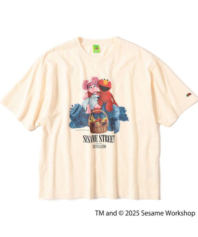 GLOSTER「【SESAME STREET×FOTL】Photo T-Shirt B クルーネックプリントTシャツ」|Tシャツ・カットソー|ホワイト