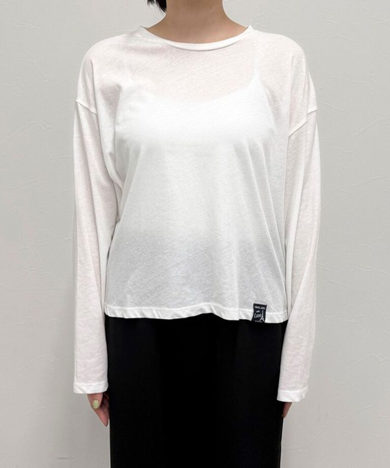 fredy emue「クロップドシアーロンTシャツ」|Tシャツ・カットソー|