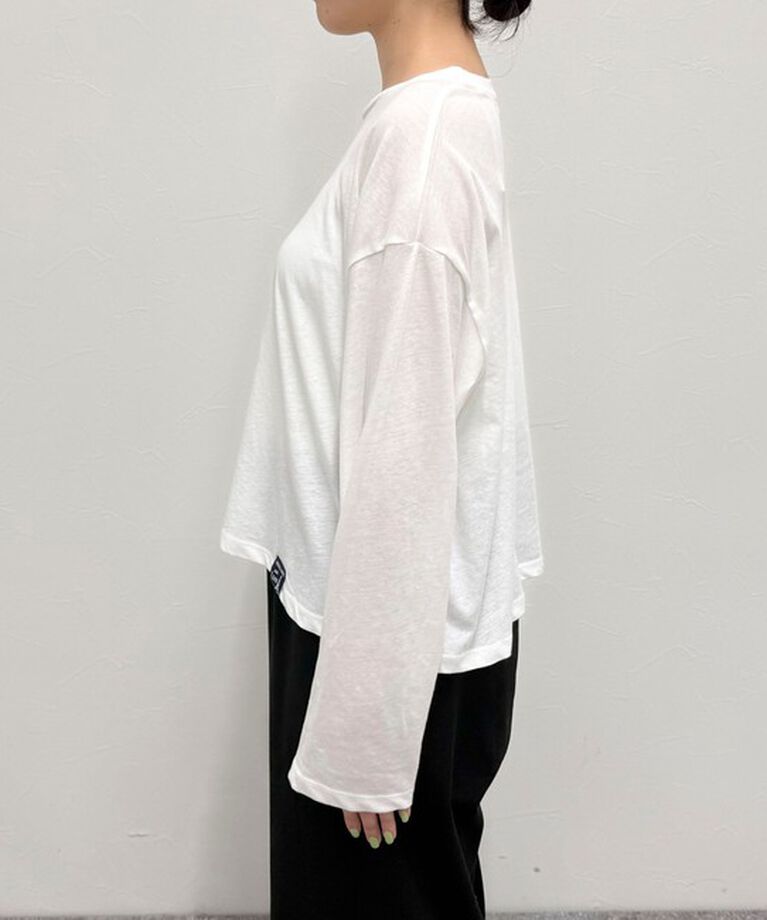 fredy emue「クロップドシアーロンTシャツ」|Tシャツ・カットソー|