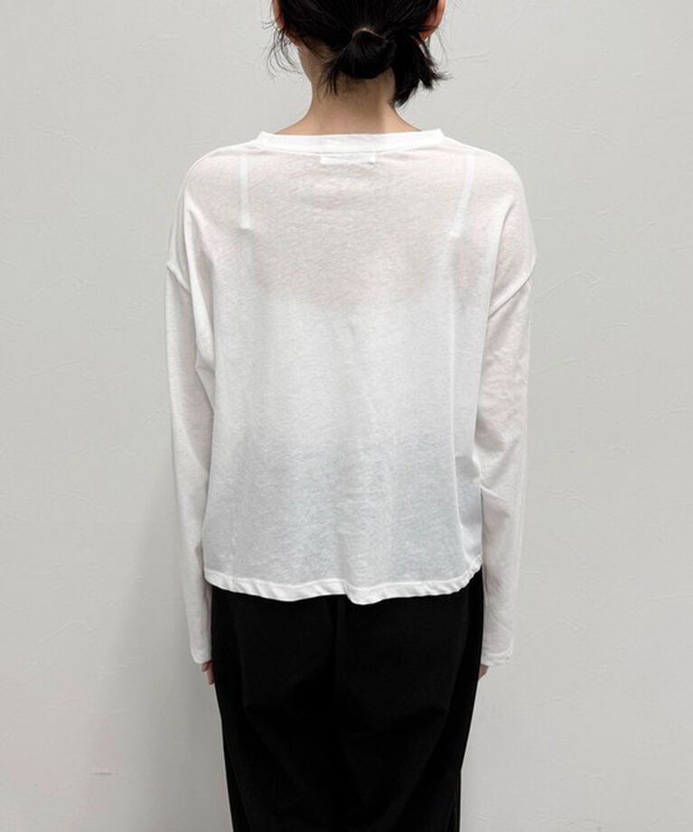 fredy emue「クロップドシアーロンTシャツ」|Tシャツ・カットソー|