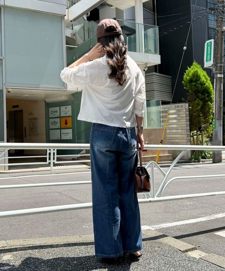 fredy emue「クロップドシアーロンTシャツ」|Tシャツ・カットソー|