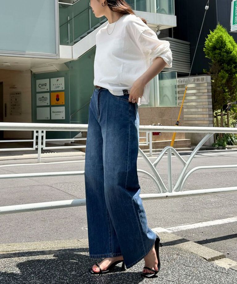 fredy emue「クロップドシアーロンTシャツ」|Tシャツ・カットソー|
