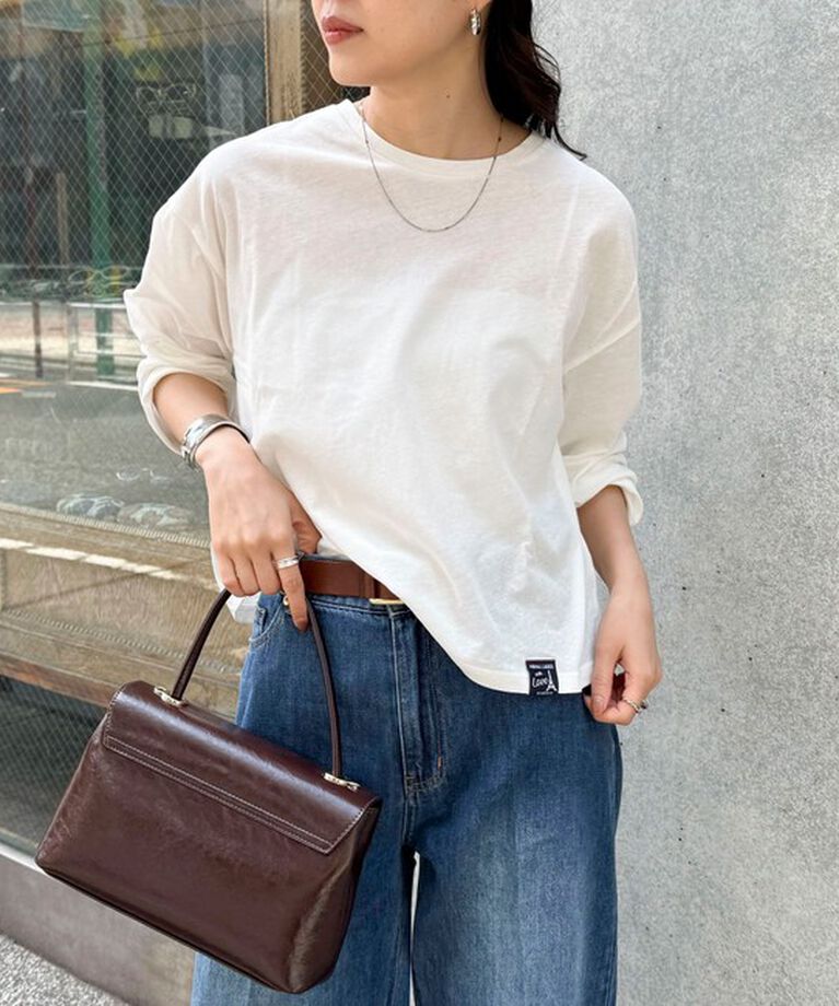 fredy emue「クロップドシアーロンTシャツ」|Tシャツ・カットソー|
