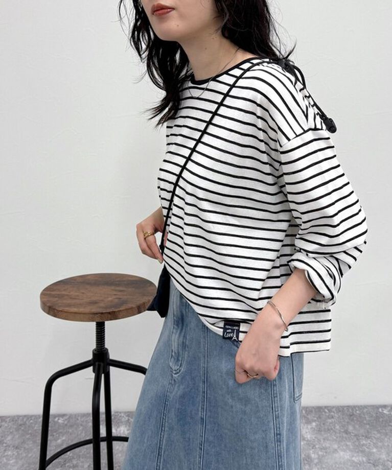 fredy emue「クロップドシアーロンTシャツ」|Tシャツ・カットソー|