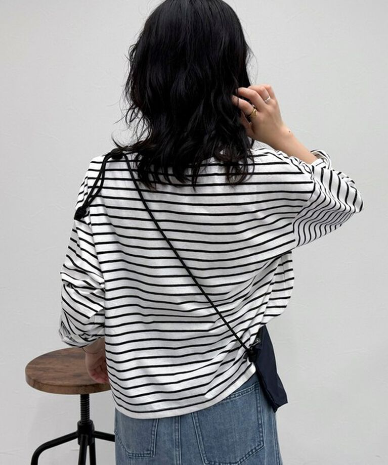 fredy emue「クロップドシアーロンTシャツ」|Tシャツ・カットソー|