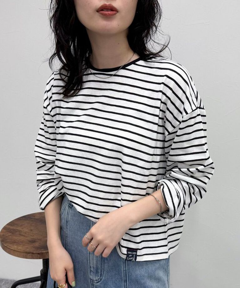 fredy emue「クロップドシアーロンTシャツ」|Tシャツ・カットソー|