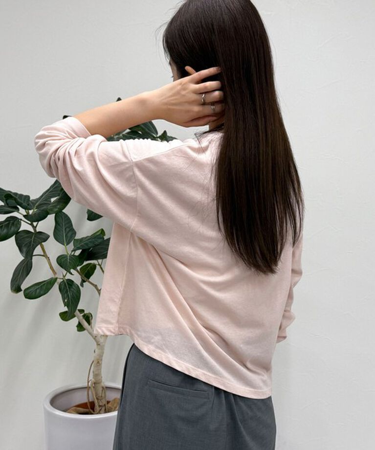 fredy emue「クロップドシアーロンTシャツ」|Tシャツ・カットソー|