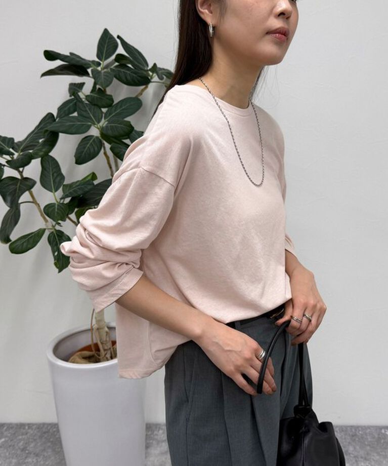 fredy emue「クロップドシアーロンTシャツ」|Tシャツ・カットソー|