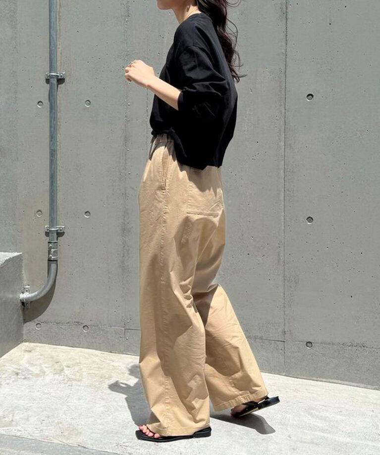fredy emue「クロップドシアーロンTシャツ」|Tシャツ・カットソー|