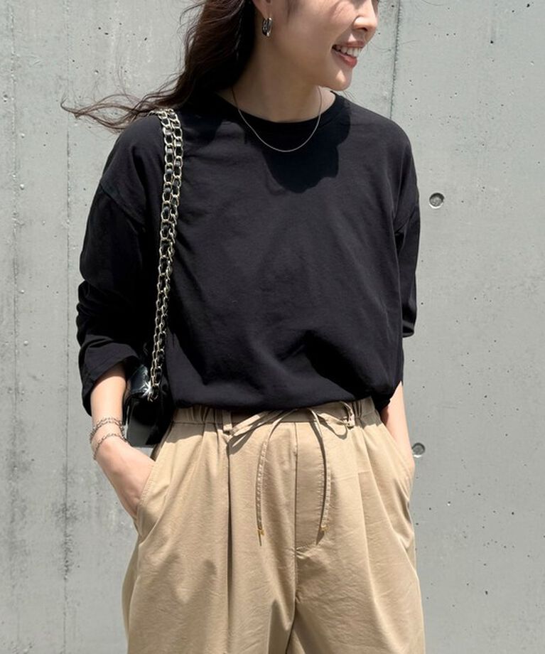 fredy emue「クロップドシアーロンTシャツ」|Tシャツ・カットソー|