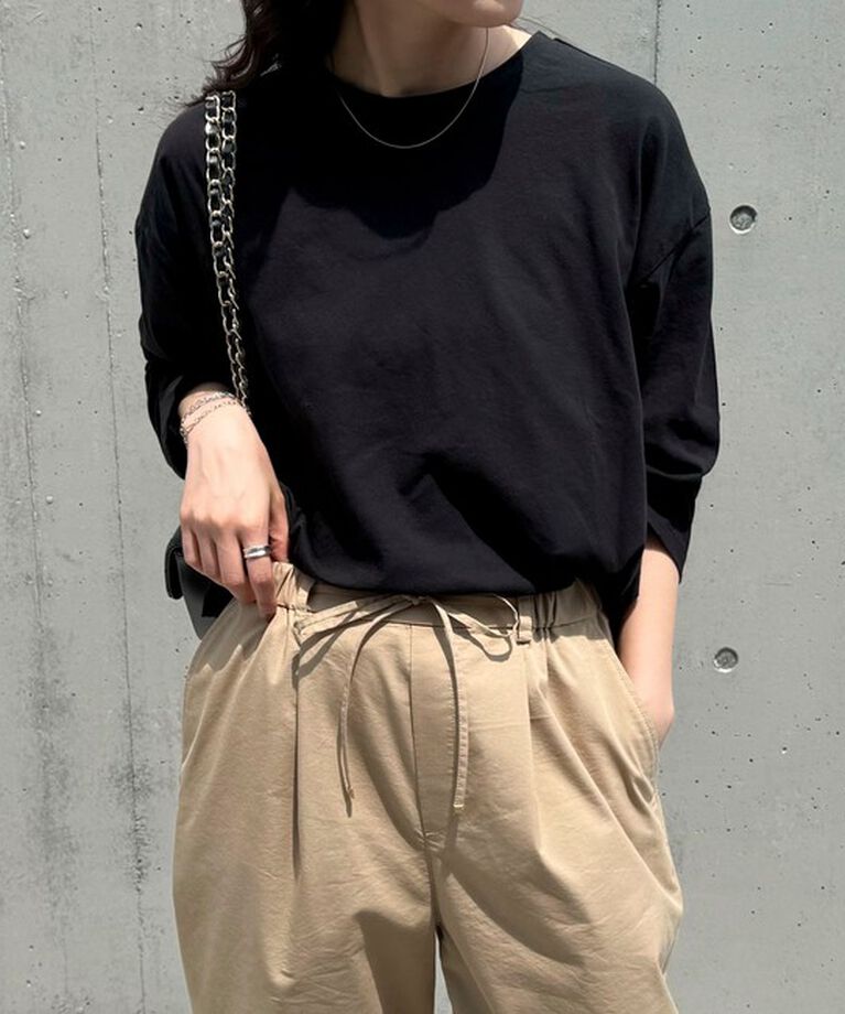 fredy emue「クロップドシアーロンTシャツ」|Tシャツ・カットソー|