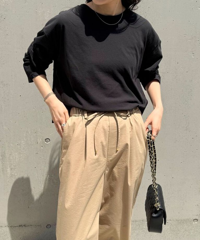 fredy emue「クロップドシアーロンTシャツ」|Tシャツ・カットソー|