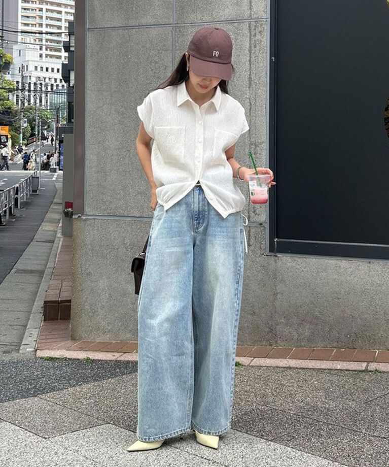 fredy emue「前開きフレンチタックシャツ」|シャツ・ブラウス|