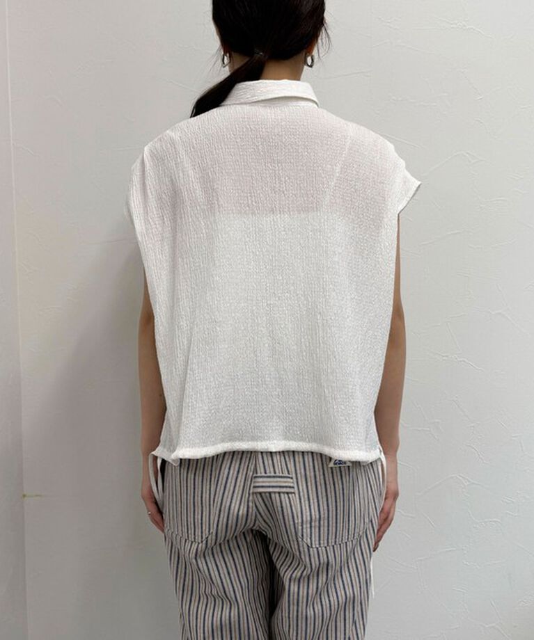fredy emue「前開きフレンチタックシャツ」|シャツ・ブラウス|