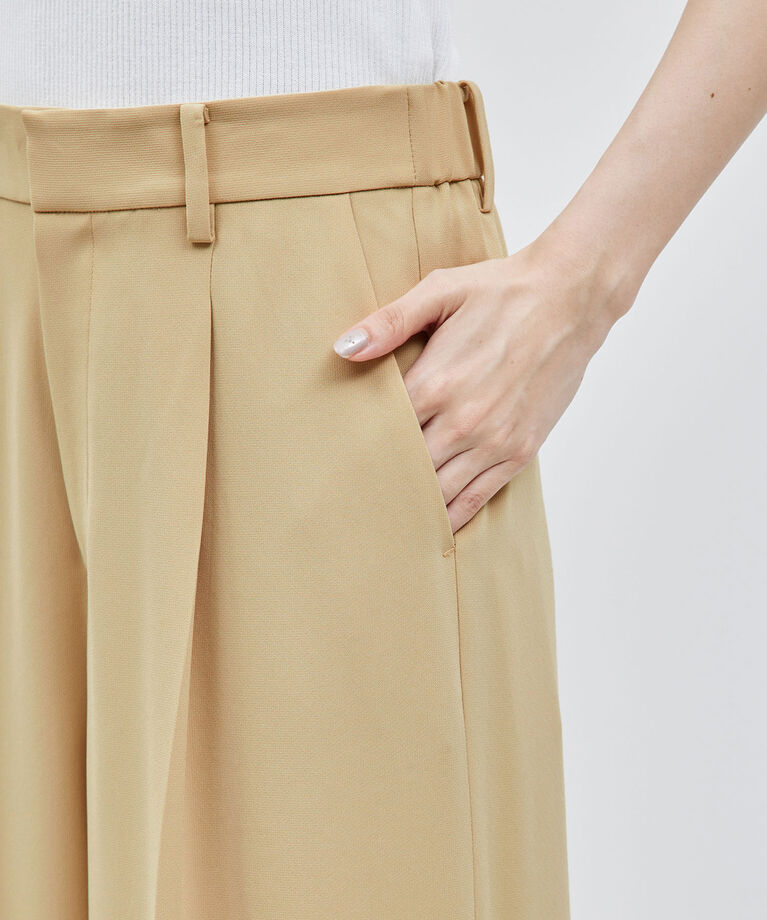 ROPE「トリアセバックサテンワイドパンツ/セットアップ対応【メディア掲載】」|その他|