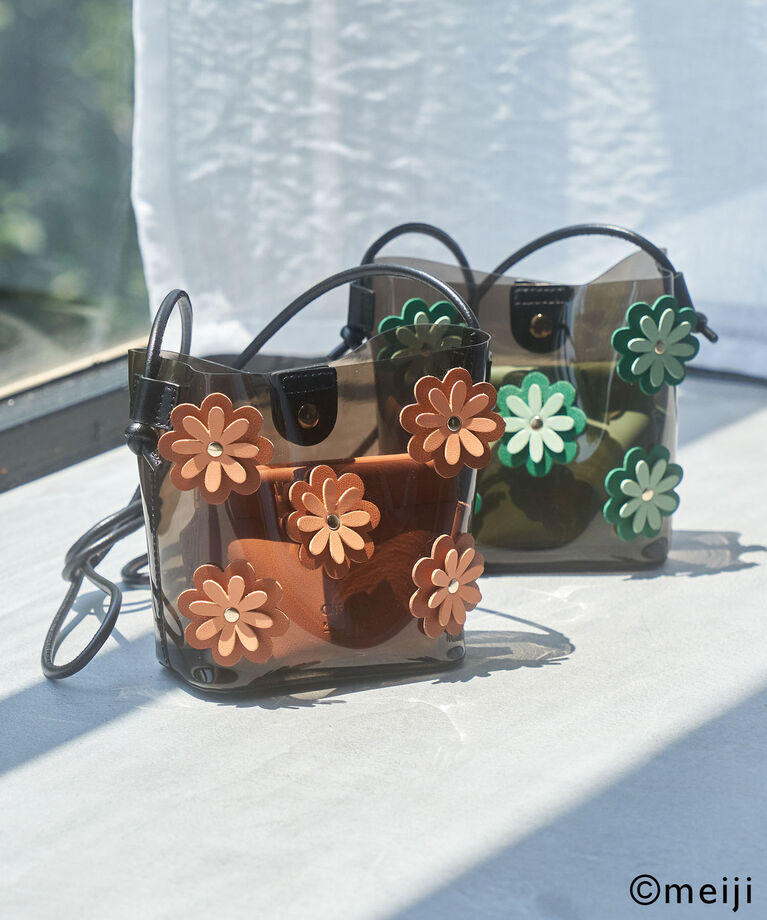 ROPE PICNIC PASSAGE「【CHELSEA×ROPE' PICNIC】ポーチ付きフラワークリアバッグ」|ショルダー・メッセンジャー|