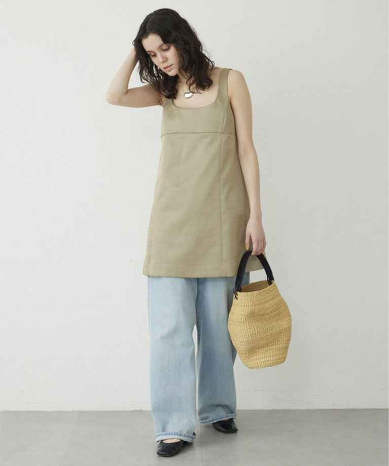THE PAUSE「【THE PAUSE】スラブサテンミニワンピース」|ワンピース|