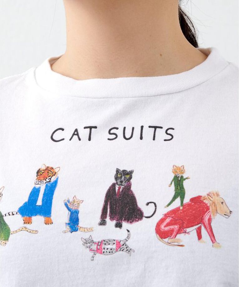  「【UNFORTUNATE PORTRAIT】Cat SuitsTシャツ」|Tシャツ・カットソー|