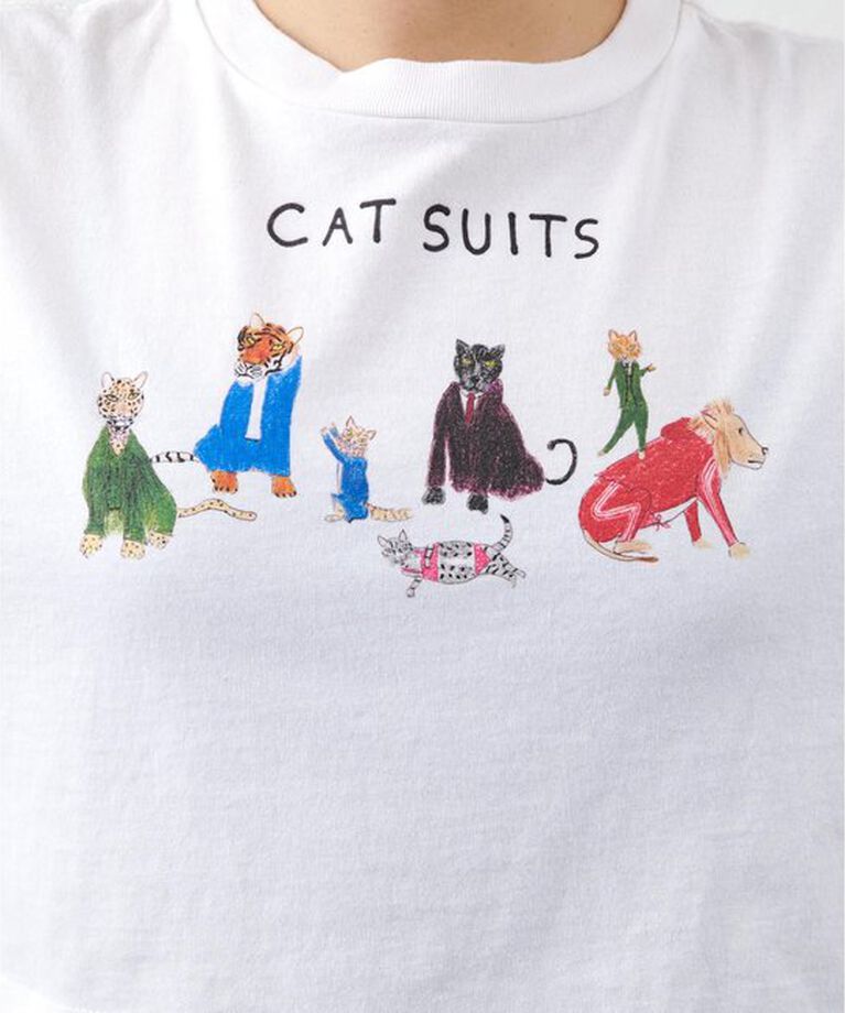  「【UNFORTUNATE PORTRAIT】Cat SuitsTシャツ」|Tシャツ・カットソー|