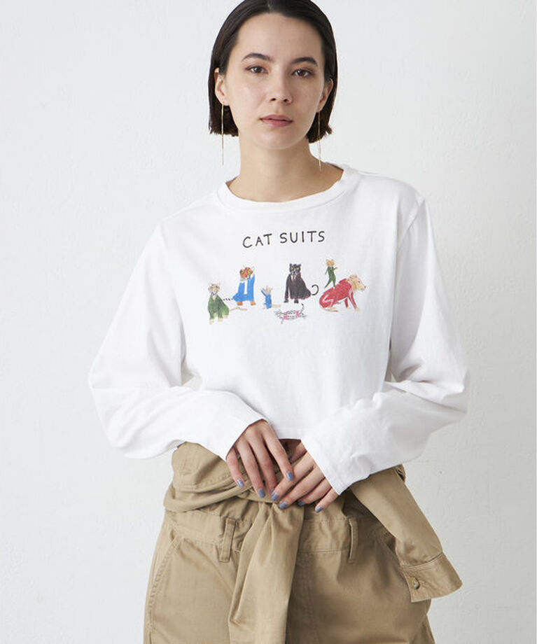  「【UNFORTUNATE PORTRAIT】Cat SuitsTシャツ」|Tシャツ・カットソー|