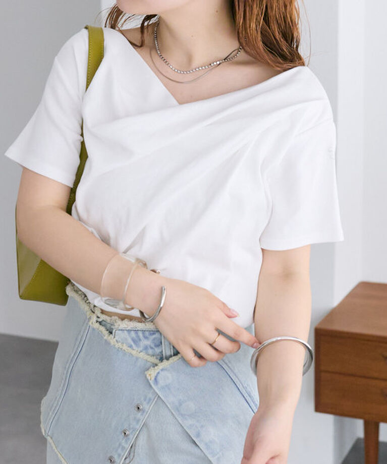  「オフショルTシャツ」|Tシャツ・カットソー|オフホワイト