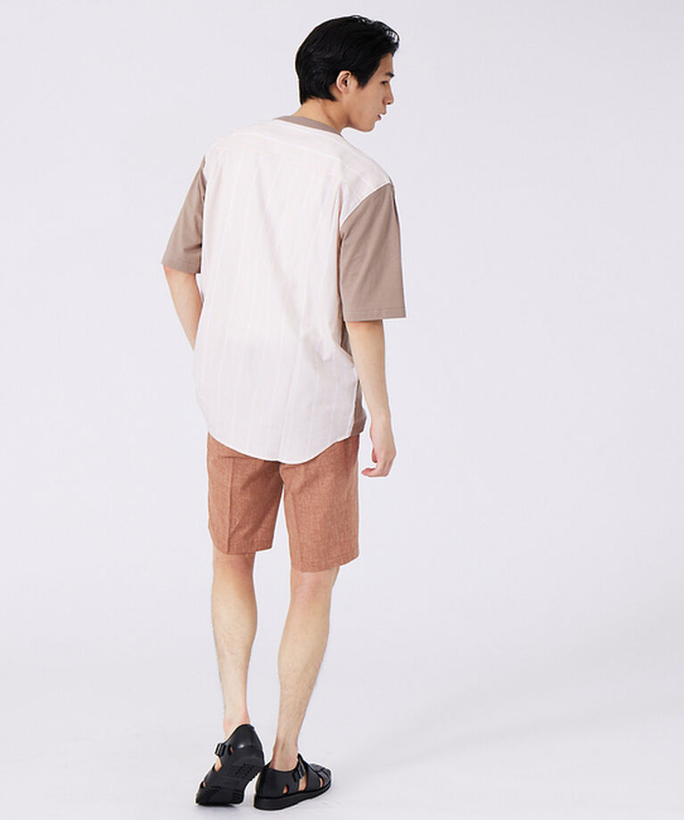 ABAHOUSE「切替ストライプ コンビネーション Tシャツ」|Tシャツ・カットソー|