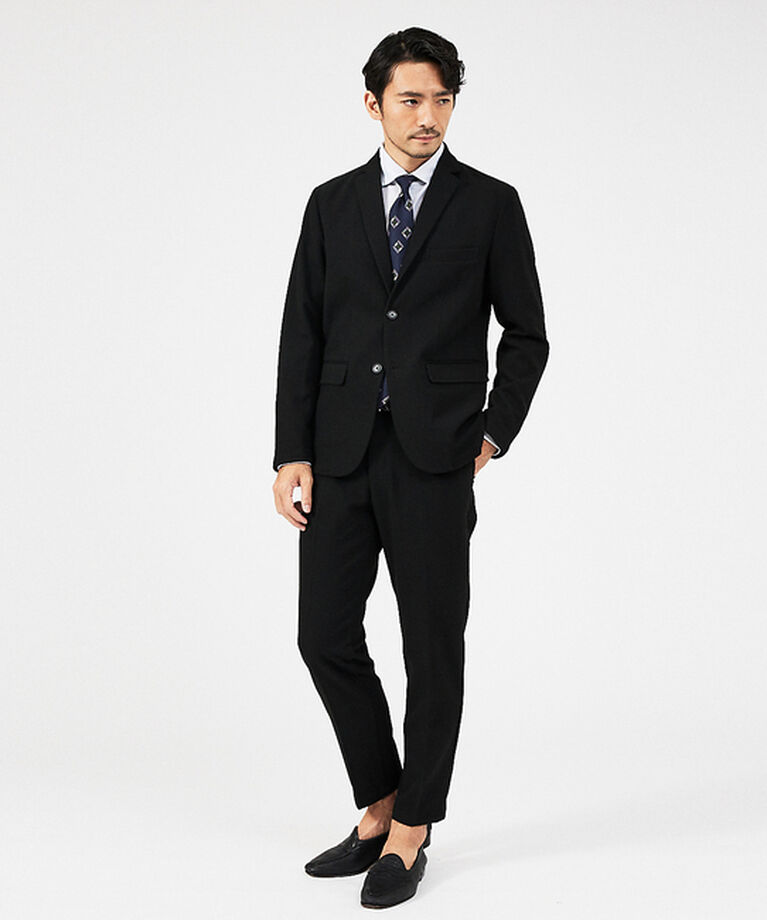 ABAHOUSE「【秋冬生地/セットアップ対応】カシミヤタッチ ピーチ起毛 ストレッチ スラックス」|スラックス|
