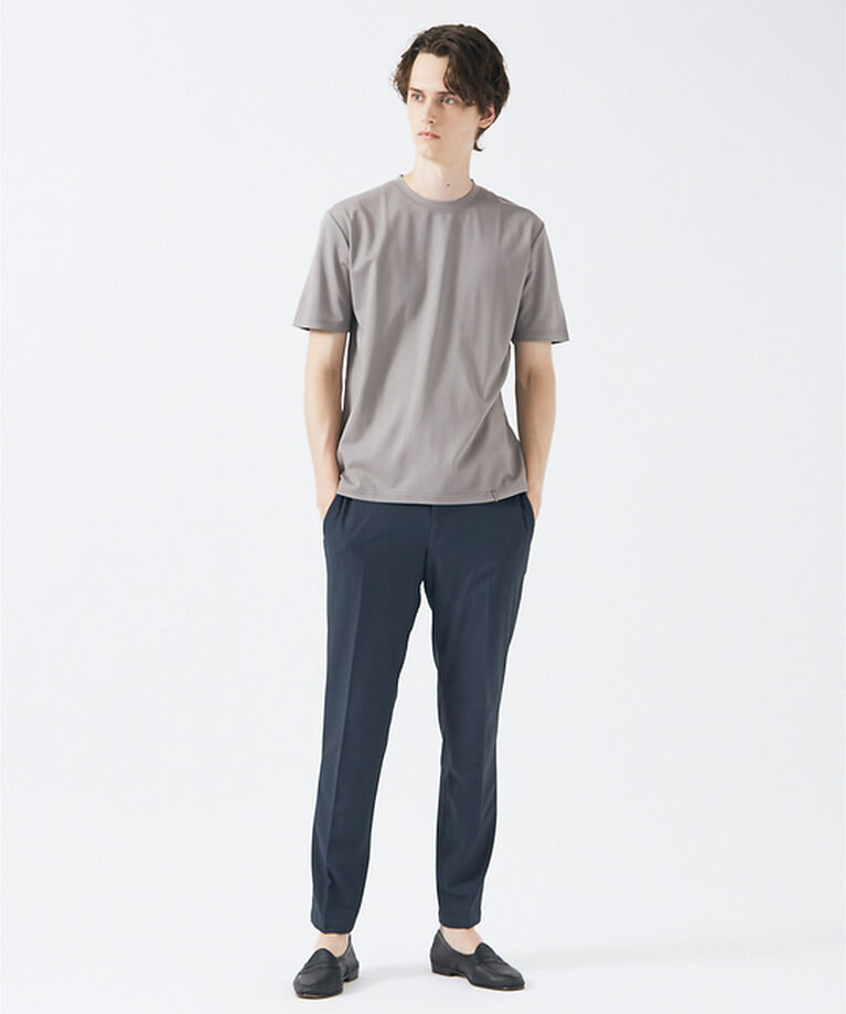 ABAHOUSE「【定番】ドレスポンチ クルーネック 半袖Tシャツ / ストレッチ 冷涼感」|Tシャツ・カットソー|